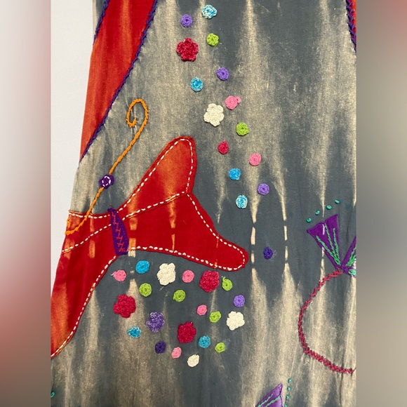 NEW Rising international gray washed boho dress! Medium & Large available. - Picture 5 of 5